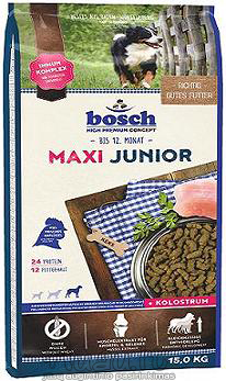 Bosch Junior Maxi 15 kg didelių veislių šuniukams (suaugusių svoris virš 25kg) x2vnt